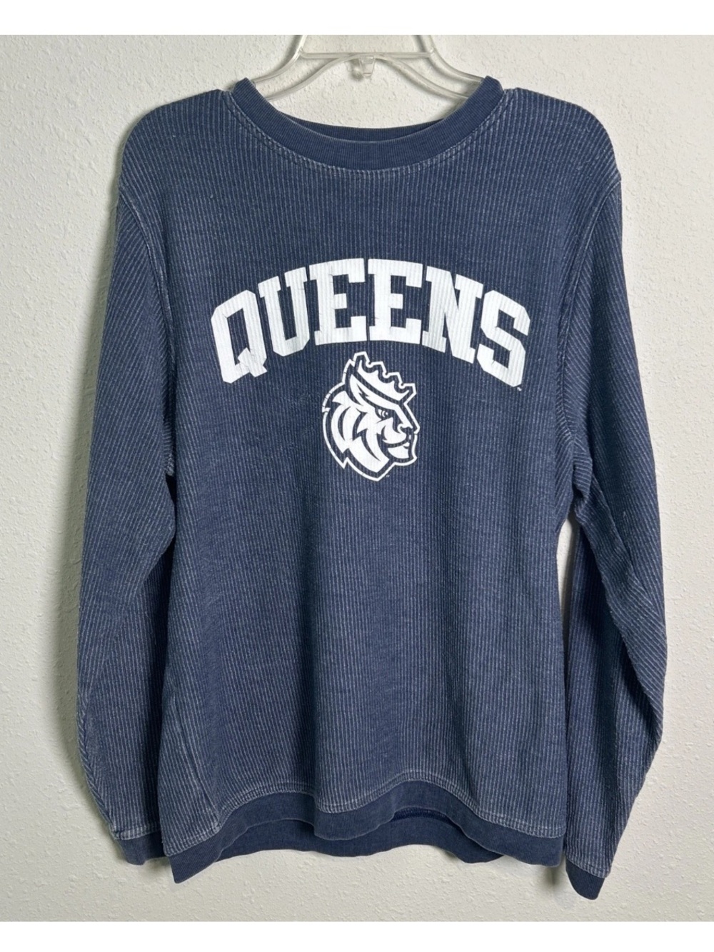 Queens University Of Charlotte Royals Thermal Ribbed Long Sleeve Shirt Men’s Lg